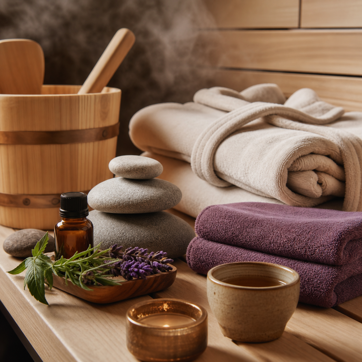 Spa and wellness reward setting.